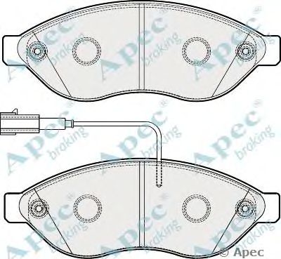 APEC BRAKING pad1858 -  Комплект тормозных колодок, дисковый тормоз